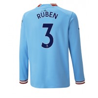 Fotbalové Dres Manchester City Ruben Dias #3 Domácí 2022-23 Dlouhý Rukáv